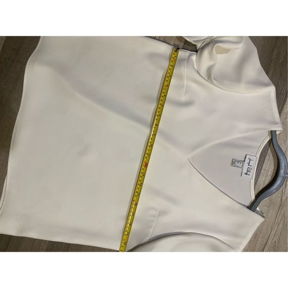 Joseph Ribkoff Vanilla Top, White Blouse, Style 193450, Size 10, MSRP $183 - Picture 8 of 8